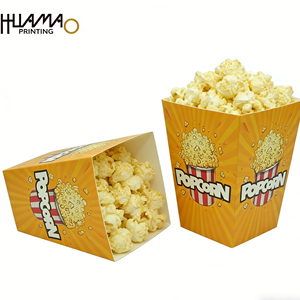 Recyclable Food Grade Popcorn <b>Container</b> Compostable Paper Popcorn <b>Box</b> for Sustainable Food Service - Product Image 4