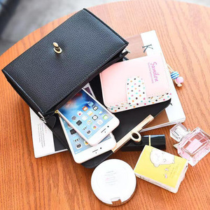 Women's <b>Small</b> Square Crossbody Bag Black Durable <b>Lock</b> Closure Everyday Use Spring 2025 - Product Image 2