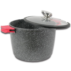 Casserole à soupe de haute qualité, style moderne, compatible induction, passe au lave-vaisselle, antiadhésive, en fonte, marmite profonde transparente - Product Image 2