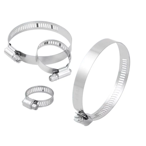 Heavy Duty Stainless Steel Metric Hose <b>Clamps</b> Worm Gear Band <b>Clamps</b> for Rubber Silicone Hose Pipe Tube Fuel Water Applications - Product Image 2