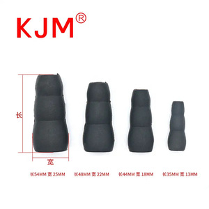 Housse en caoutchouc rembourrée pour laisse de chien KJM, tailles S, M, L, XL, pour laisses d'animaux - Product Image 3