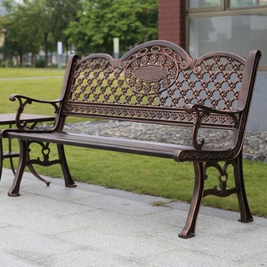 Meubles d'extérieur <span class=keywords><strong>de</strong></span> haute qualité, accoudoir vintage, <span class=keywords><strong>banc</strong></span> <span class=keywords><strong>de</strong></span> <span class=keywords><strong>jardin</strong></span> en <span class=keywords><strong>aluminium</strong></span> moulé, patio en métal - Product Image 2