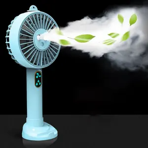 New Design CE FCC patent factory Portable Water Spray Mist Fan Electric USB Rechargeable Hand Mini Fan