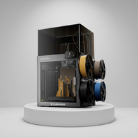 Imprimante 3D FDM FlashForge Creator 5 Pro à 4 têtes d'impression, multi-couleurs, sans purge, haute vitesse, modèle de bureau