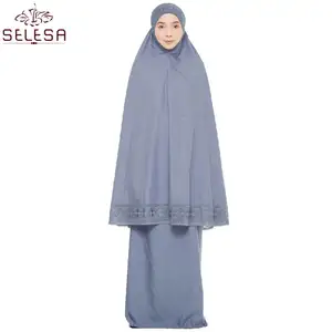 Dubai abbigliamento arabo abito islamico ricamato manica lunga abito da preghiera musulmano donna