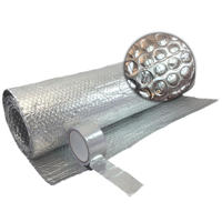 Rouleau d'isolation en mousse réfléchissante, double bulle, feuille d'aluminium thermique, barrière contre la vapeur de chaleur radiante