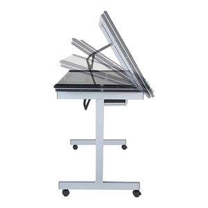 Trạm Thủ Công Nghệ Thuật Tùy Chỉnh Bàn Vẽ Kính Di Động Điều Chỉnh Được Có 2 Ngăn Kéo - Product Image 5