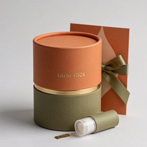 Eco Friendly Custom Paper Tube Packaging Recyclable Cardboard Cylinder <b>Box</b> for Cosmetics Gifts and Candles - Product Image 2