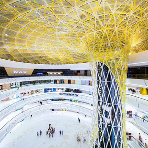 Estructura de Techo Prefabricada de Acero para Centro Comercial con Cúpula de Vidrio, Armazón Espacial, Claraboya, Atrio - Product Image 5