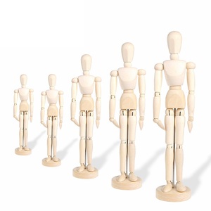 Maniquí <span class=keywords><strong>de</strong></span> <span class=keywords><strong>Madera</strong></span> Ajustable <span class=keywords><strong>de</strong></span> 8 Pulgadas con Soporte, <span class=keywords><strong>Figura</strong></span> <span class=keywords><strong>Humana</strong></span> <span class=keywords><strong>Articulada</strong></span> para Dibujo Artístico - Product Image 2