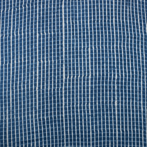 เสื้อเชิ้ตผ้าฝ้ายผ้าฝ้ายลายตารางสีครามนุ่มทำมือสำหรับผู้ชายและผู้หญิงใหม่ล่าสุด - Product Image 1