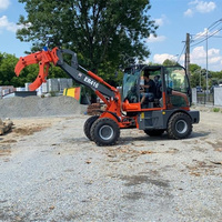 CE Everun Hoflader ER416 1,6-Tonnen Mini-Radlader für Landwirtschaft und Bau mit Frontschaufel