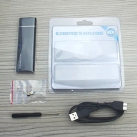 M.2 NGFF protocollo SATA a stato solido SSD con interfaccia tipo-C USB3.1 alluminio esterno Hard Disk Box Mobile SSD M.2