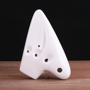 Ocarina à trois compartiments fabriquée à la main, qualité concert, accordage de haute précision, instrument à vent en céramique - Product Image 5