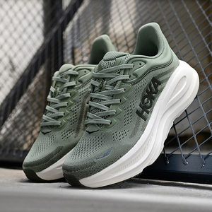Chaussures de course légères en carbone Top One Hokass Bondi 9 One pour hommes et femmes avec doublure en mesh pour l'extérieur - Product Image 4