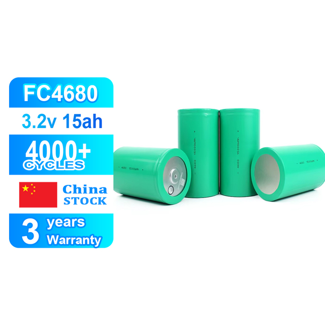 LFP Battery BYD FC4680 3.2V 15000MAH 15AH Grade a Cylindrical Lifepo4 Cells DIY for E-bike, Escooter