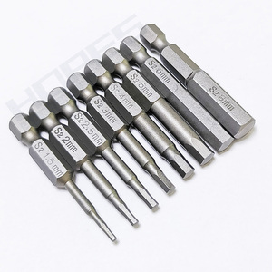 Set Obeng Allen Hexagon Oem8pcs, Bit Hex 1.5 2 2.5 3 4 5 6 8mm, Shank Hex 1/4, Panjang 50mm, Bahan S2 Alloy, Perlengkapan Perkakas Tangan - Product Image 2