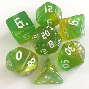 Dados fabricação fornecimento d20 logotipo gravado personalizado dnd dice set