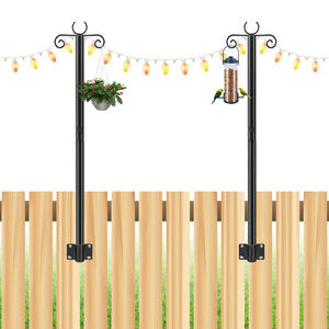 मल्टी-सीन उपयोग स्ट्रिंग लैंप सपोर्ट रॉड आउटडोर के लिए उच्च गुणवत्ता वाले हेवी ड्यूटी राउंड ट्यूब डिज़ाइन गैल्वनाइजिंग स्ट्रिंग लाइट पोल - Product Image 1