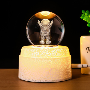 Lampada Notturna con Sfera di Cristallo Luminosa, Sistema Solare Creativo con Incisione Laser 3D della <span class=keywords><strong>Via</strong></span> <span class=keywords><strong>Lattea</strong></span> all'Interno - Product Image 5