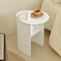 Table basse créative en métal, table de chevet en acier, table d'appoint moderne et minimaliste pour canapé, étagère d'angle de rangement pour salon et chambre