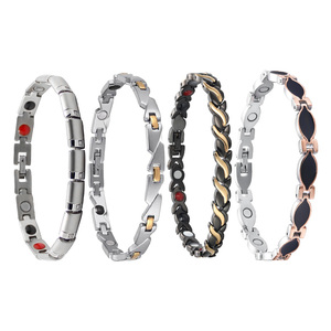 Fashion gelang magnetik baja tahan karat wanita Premium, Gelang Bangle magnetik tekanan darah tinggi & sirkulasi penghilang rasa sakit grosir - Product Image 1