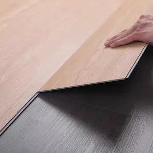 Plastic Wood Floor 4mm Vinyl Planks Luxury SPC Flooring