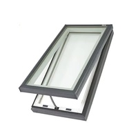 Fenêtre de toit fixe moderne en aluminium pour la ventilation, idéale pour les greniers, salles de bain, chambres et projets de construction.