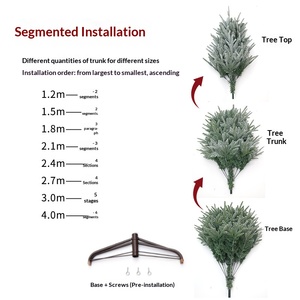 Árbol de Navidad con Nieve Artificial, Mezcla de PE y PVC, Pequeño, Decoración Navideña Directo de Fábrica - Product Image 4