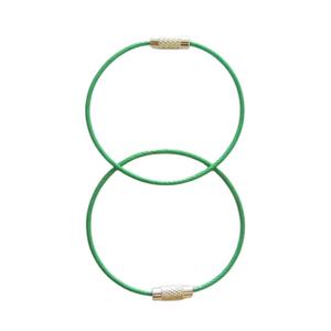 Llavero de Cable con Anillo de Acero Inoxidable y Cierre de Rosca, Colores Personalizados EWANG - Product Image 1