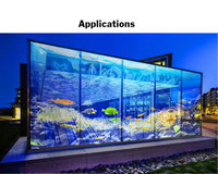 Led Transparent P3.91 P6.25 P8 P10 Holographique LED Film Écran Flexible Cristal LED Publicité Fenêtre Écran Cristal Affichage