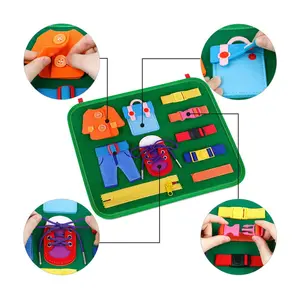 Groothandel klei board game-Hot Kids Creatieve Houten Drukke Board Montessori Board Educatief Speelgoed Vroege Onderwijs Leren Speelgoed Ouder Kind Games