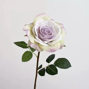 Rose de jardin artificielle à tête unique, qualité commerciale pour arrangement de vase d'hôtel de luxe, rose de jardin australienne moderne - Product Image 4