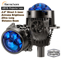 Nuevo Kit de Reequipamiento de Faros Delanteros para Automóvil con Lente de Proyector LED Bi-LED de 3 Pulgadas, 6000K, Personalizado OEM, Universal, 12V, Luz Alta/Baja