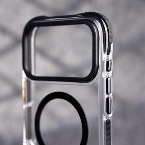 Coque de téléphone magnétique transparente antichoc en PC rigide B339 pour iPhone 17 Pro Max - Product Image 4