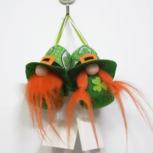 Dekorasi Gnomes Santo Patrick Irlandia Terbaru Liontin Hari St Patricks Nisse Santo Paddy
