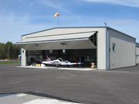 Hangar d'avion préfabriqué moderne en acier pour petit avion, hélicoptère Cessna, stockage, grande portée, kit de construction métallique galvanisé