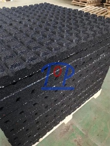 Alfombra de Goma para Gimnasio, Piso de Goma EPDM, Baldosas de Goma Encajables, Alfombra de Goma Impermeable para Gimnasio y Fitness - Product Image 4