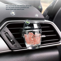 Diffuseur de parfum pour voiture Carmate en verre 8ml, huile essentielle naturelle multicolore, amour, chance, paix, parfum longue durée