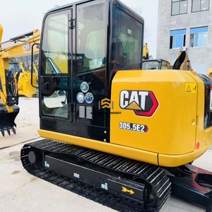 Excavadora Hidráulica Mini CAT305.5E2 de 5 Toneladas, Marca Caterpillar, Fabricada en Japón, Precio Bajo, Retroexcavadora con Cucharón de 0.22m, 34.1kW, 5400kg, 0-2000 - Product Image 3