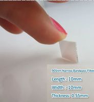 Rehoboth BP905 905nm Narrow Band Filter Glass Lens Kaca Hitam >86% Transmisi Garansi 1 Tahun Berbagai Ukuran Kustomisasi