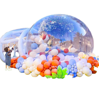 Dôme gonflable transparent en PVC blanc, tente à bulles, château gonflable pour enfants, fête unisexe