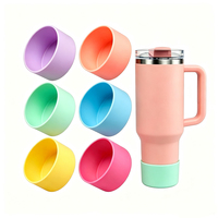 Housse de protection en silicone pour le fond des gourdes de 30oz et 40oz – Réutilisable, durable et antichoc – Protection en silicone pour bouteille et tasse