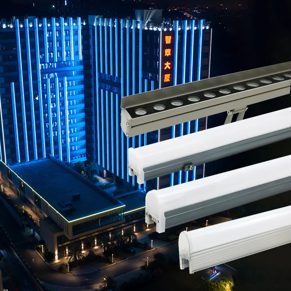 Addressable Outdoor Waterproof Ip65 Ip68 Facade Landscape Building Lighting Digital Tube DMX Rgbw RGB LED Linear Light