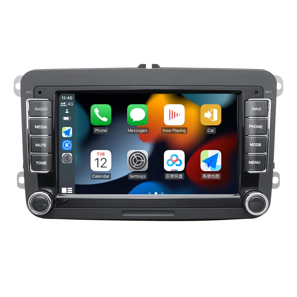 7-дюймовый автомобильный мультимедийный плеер на Android 10 VW Passat B6 Amarok Volkswagen Seat Skoda Easy Carplay