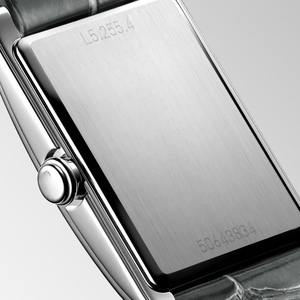 <b>Rectangular</b> Case Automatic Mechanical <b>Watch</b> with Roman Numeral Dial and Leather Strap Longinesing - Product Image 5