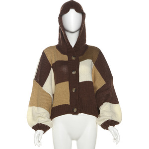 Suéteres de Mujer para Otoño e Invierno, Cárdigan Informal de Manga Larga, Sudadera con Capucha de Color, Chaqueta de Punto para Mujer - Product Image 5