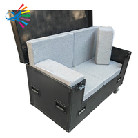 Goodcase – Ensembles de flight cases professionnels personnalisés en contreplaqué noir, mobiles, pour la location d'événements