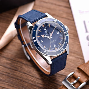 JUELONG <span class=keywords><strong>Bracelet</strong></span> de montre vintage en <span class=keywords><strong>cuir</strong></span> cousu <span class=keywords><strong>Bracelet</strong></span> de montre en <span class=keywords><strong>cuir</strong></span> Saffiano noir 18 19 20 21 22 23 24 - Product Image 6