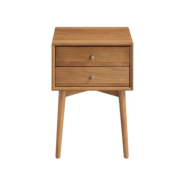 High quality farmhouse bedside table small wooden nightstands modern bedroom table